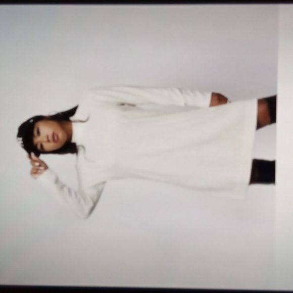 Wildfang Essential Knit Long Sleeve Mock Neck Dress Casual Office Size Small - Picture 8 of 11